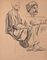 Jean Chapin, Arab Man With Hat, Original Drawing, 1930s 1