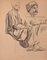 Jean Chapin, arabischer Mann mit Hut, Originalzeichnung, 1930er 1