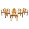 Pine Wood Dining Chairs by Rainer Daumiller for Hirtshals Savvaerk, 1980s, Set of 6 1