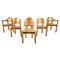 Pine Wood Dining Chairs by Rainer Daumiller for Hirtshals Savvaerk, 1980s, Set of 6, Image 1