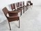 Vintage Leather Brazilian Dining Chairs by Mario Bellini, 1980s, Set of 6 5