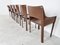 Vintage Leather Brazilian Dining Chairs by Mario Bellini, 1980s, Set of 6 8