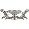 19th Century Centerpiece in Silvered Bronze & Crystal by Christofle 1