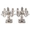 Vintage Art Deco Candelabras in Solid Silver by Ed. Tetard, Set of 2, Image 1