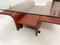 Mid-Century Modern Leather and Glass Coffee Table, Italy, 1980s, Image 4