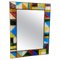 Mid-Century Modern Glass and Metal Mirror, Italy, 1950s, Image 1
