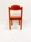 Mid-Century Modern Orange Wooden Chairs, Italy, 1960s, Set of 6, Image 2
