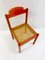 Mid-Century Modern Orange Wooden Chairs, Italy, 1960s, Set of 6, Image 3
