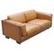 Italian Two Seats Sofa in Brown Leather by Afra and Tobia Scarpa for Cassina, 1960 1