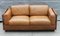 Italian Two Seats Sofa in Brown Leather by Afra and Tobia Scarpa for Cassina, 1960 2