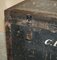 Original Fully Stamped Army & Navy CLS Steamer Campaign Trunk with Zinc Lining, Image 8