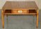 Military Campaign Burr Yew Wood Coffee Table with Bookshelf 20