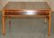 Military Campaign Burr Yew Wood Coffee Table with Bookshelf, Image 18