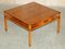 Military Campaign Burr Yew Wood Coffee Table with Bookshelf 2