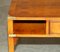 Military Campaign Burr Yew Wood Coffee Table with Bookshelf 8