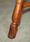 Burr Yew Wood Tripod Stool with Timber Grain 14