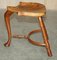 Burr Yew Wood Tripod Stool with Timber Grain, Image 15