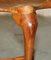 Taburete trípode de madera nudosa de tejo con vetas de madera, Imagen 8