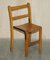 English Oak Stacking Chairs with Period Finish, 1930s, Set of 4 7