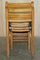 English Oak Stacking Chairs with Period Finish, 1930s, Set of 4, Image 5