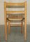 English Oak Stacking Chairs with Period Finish, 1930s, Set of 4 15