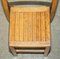 English Oak Stacking Chairs with Period Finish, 1930s, Set of 4, Image 11