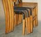 English Oak Stacking Chairs with Period Finish, 1930s, Set of 4 4