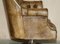 Mahogany Brown Leather Chesterfield Director's Armchair 14