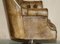 Mahogany Brown Leather Chesterfield Director's Armchair, Image 14