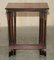 Sheraton Revival Faux Bamboo Nesting Tables in Mahogany & Satinwood, Set of 3, Image 12