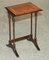 Sheraton Revival Faux Bamboo Nesting Tables in Mahogany & Satinwood, Set of 3 19