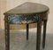 Hand Painted Polychrome Demi Lune Console Table, Mid-18th Century 13