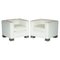 Ivory White Leather Max Club Armchairs from Viscount David Linley, Set of 2, Image 1