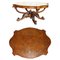 Victorian Carved Burr Walnut Centre Table, 1860s, Image 1