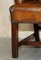 George II Brown Leather Wingback Armchair, 1760s 12