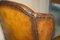 George II Brown Leather Wingback Armchair, 1760s 17