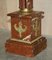 French Empire Solid Marble Corinthian Pillar Stand with Brass Accents 7