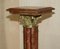 Soporte de pilar corintio francés estilo imperio de mármol macizo con detalles de latón, Imagen 5