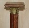 French Empire Solid Marble Corinthian Pillar Stand with Brass Accents, Image 4