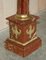 French Empire Solid Marble Corinthian Pillar Stand with Brass Accents 10