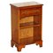 Yew Wood Book Table with Single Drawer and Bookshelves 1