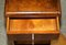 Art Deco Burr Walnut Bedside Table with Single Drawer 12