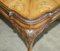 Burr Walnut Coffee or Cocktail Table with Carved Cabriole Legs 10