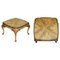 Burr Walnut Coffee or Cocktail Table with Carved Cabriole Legs 1