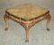 Burr Walnut Coffee or Cocktail Table with Carved Cabriole Legs 2