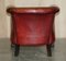 Leather Chippendale Tub Armchairs with Claw & Ball Feet, Set of 2, Image 11