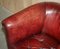 Leather Chippendale Tub Armchairs with Claw & Ball Feet, Set of 2, Image 9