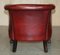 Leather Chippendale Tub Armchairs with Claw & Ball Feet, Set of 2, Image 20