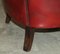 Leather Chippendale Tub Armchairs with Claw & Ball Feet, Set of 2 19