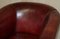 Leather Chippendale Tub Armchairs with Claw & Ball Feet, Set of 2, Image 15